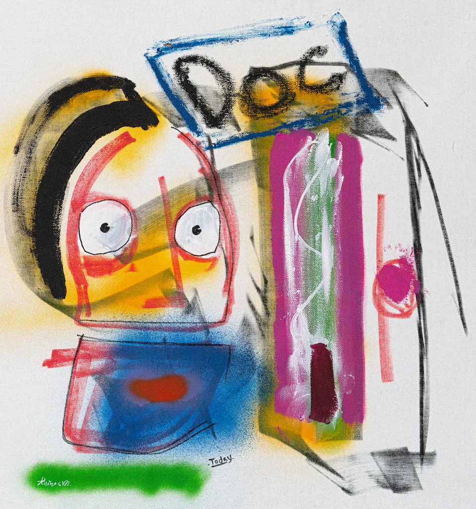 The Doc, 50 × 50 cm (W × H) — Full artwork photograph
