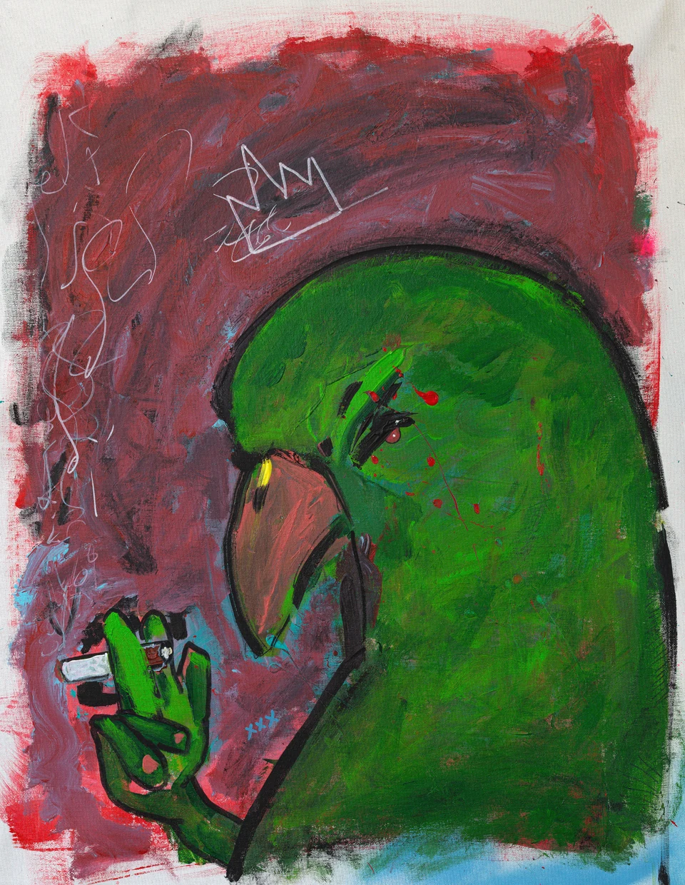 Polly Needs a Light, 60 × 80 cm (W × H) — Full artwork photograph