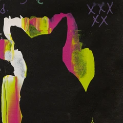 Judge Me — detail of the original artwork; printed surface differs