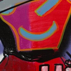 Hi again again — detail of the original artwork; printed surface differs