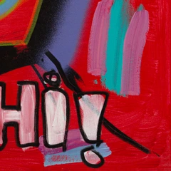 Hi again again — detail of the original artwork; printed surface differs