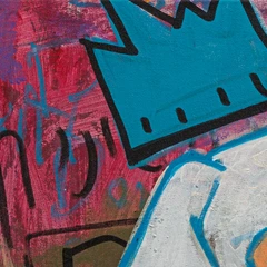 Don’t Panic — detail of the original artwork; printed surface differs