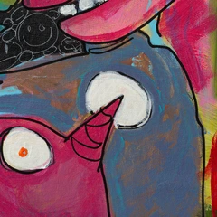Family Issues — detail of the original artwork; printed surface differs