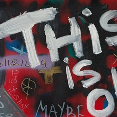 This Is OK? — detail of the original artwork; printed surface differs