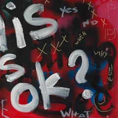 This Is OK? — detail of the original artwork; printed surface differs