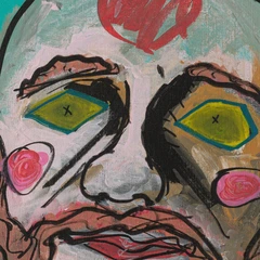 Purple Power — detail of the original artwork; printed surface differs