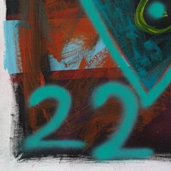 I am ok — detail of the original artwork; printed surface differs