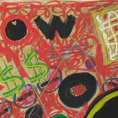 Any Minute Now — detail of the original artwork; printed surface differs