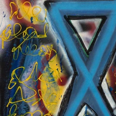 Still Standing — detail of the original artwork; printed surface differs