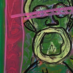 Seeing Eye to Eye — detail of the original artwork; printed surface differs