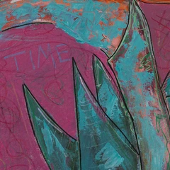 Bird of Paradise — detail of the original artwork; printed surface differs