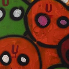 Mixed Feelings — detail of the original artwork; printed surface differs