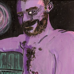 Kill your fears — detail of the original artwork; printed surface differs