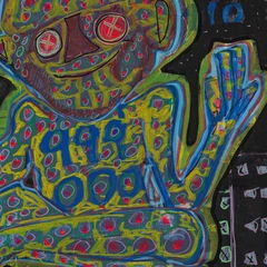 Social — detail of the original artwork; printed surface differs