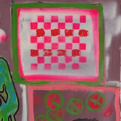 Five More Minutes — detail of the original artwork; printed surface differs