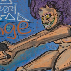 Can't won't shouldn't — detail of the original artwork; printed surface differs