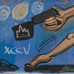 Can't won't shouldn't — detail of the original artwork; printed surface differs