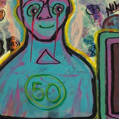 Target Audience — detail of the original artwork; printed surface differs