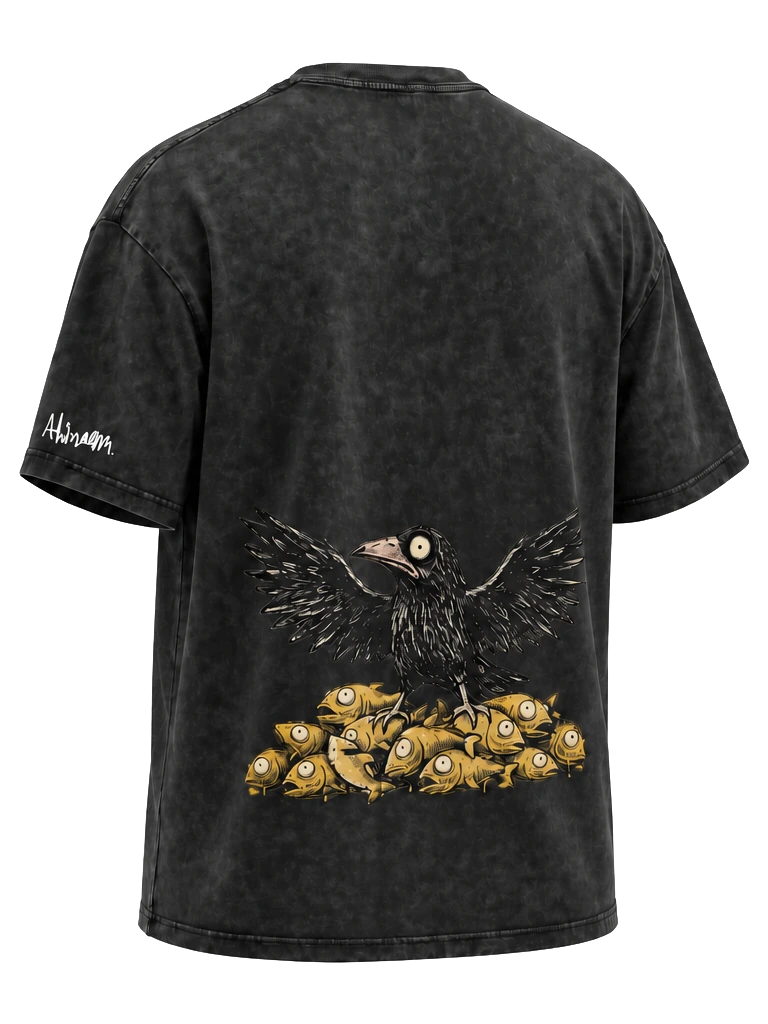 FINDERS KEEPERS — Black shirt, back view